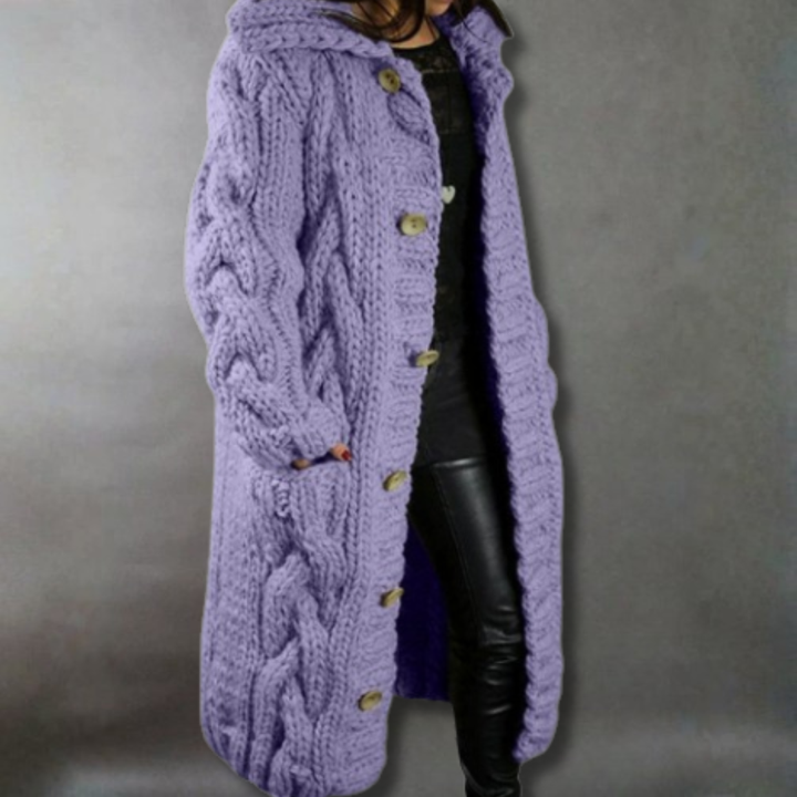 Karina | Elegant Cozy Coat With Tummy Coverage