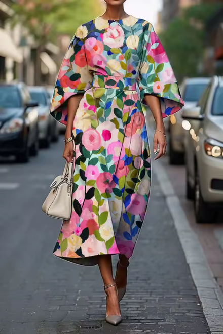 Michelle | Elegant Floral Dress