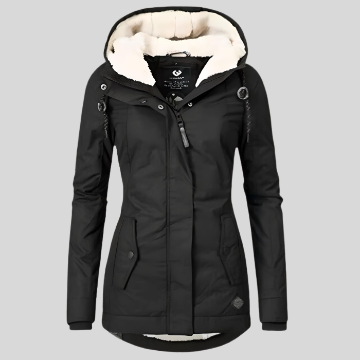 Tamara | Waterproof Long Jacket With Hood And Lining