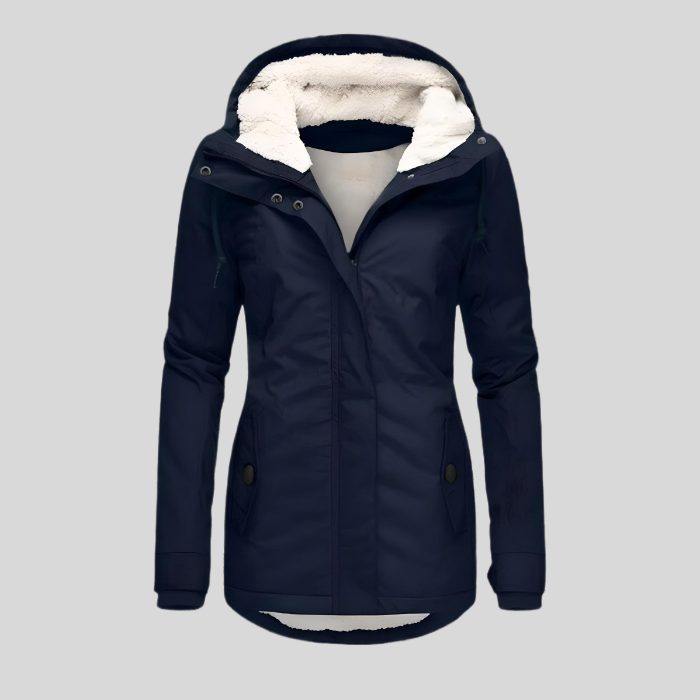 Tamara | Waterproof Long Jacket With Hood And Lining
