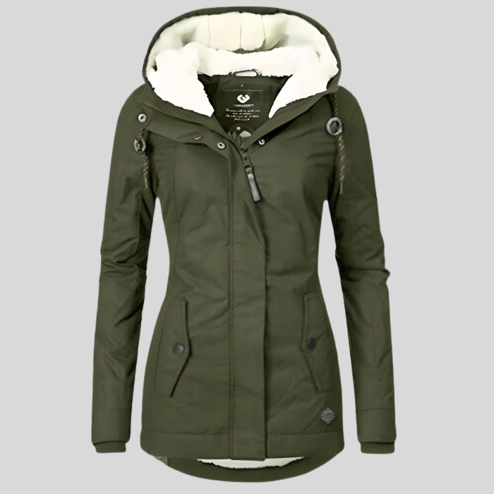 Tamara | Waterproof Long Jacket With Hood And Lining