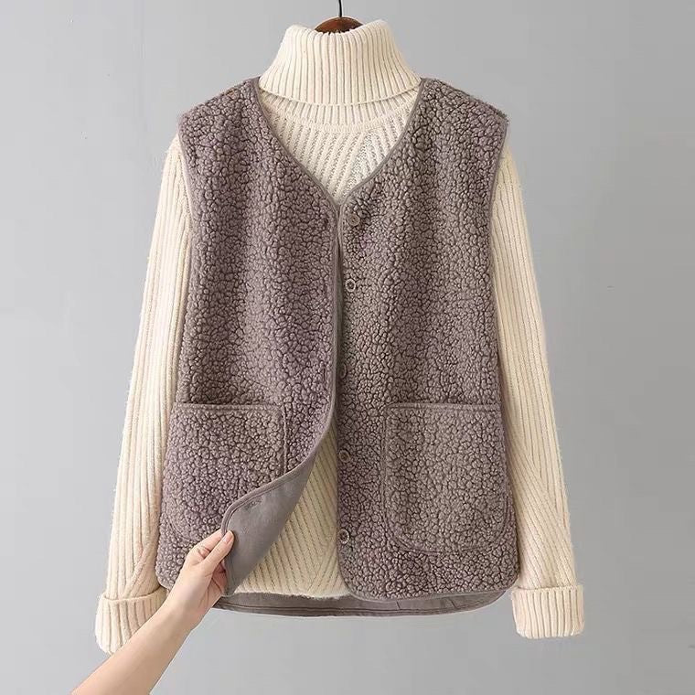 Rose | Sherpa Cardigan
