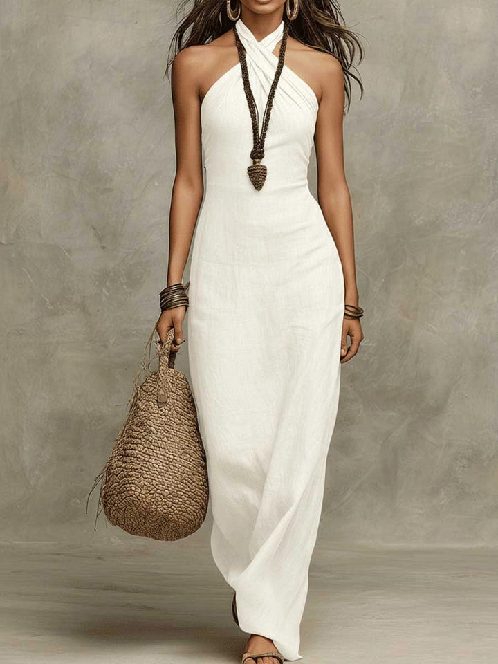Lory | Stylish & Sexy Halter-neck Maxi Dress