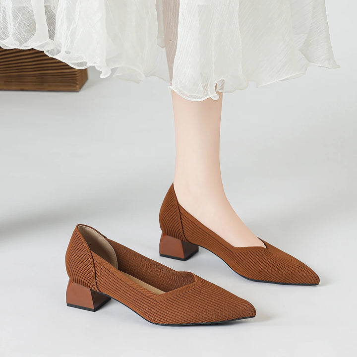 Betsy | Pointed Toe Block Heels