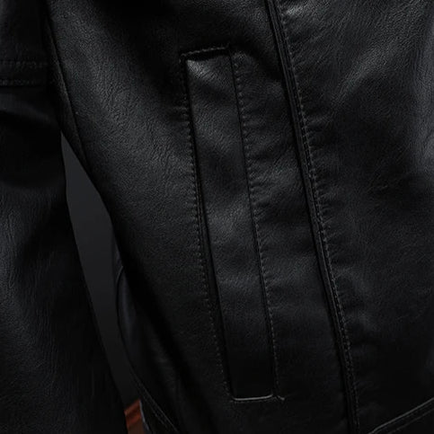 Jordan | Premium Leather Jacket in Motorcycle Style
