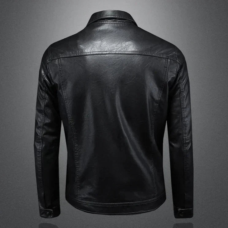 Jordan | Premium Leather Jacket in Motorcycle Style