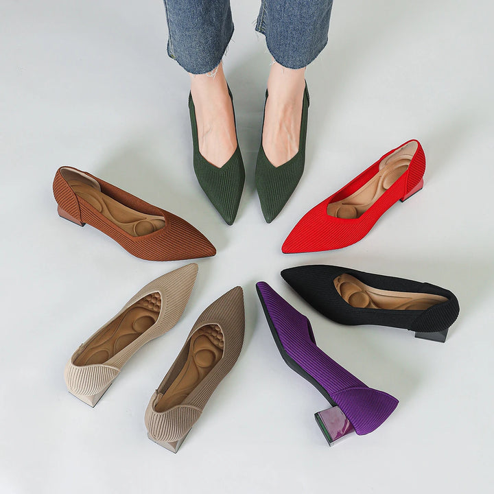 Betsy | Pointed Toe Block Heels