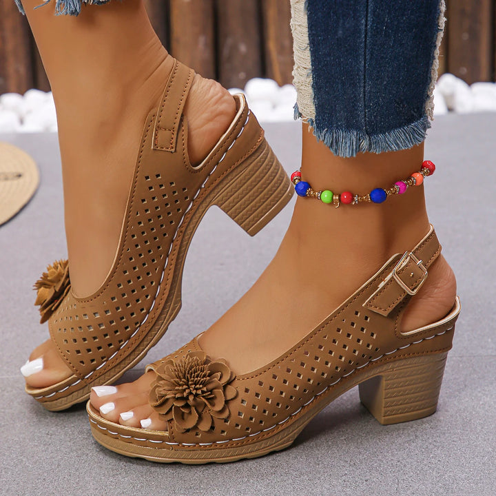 Trisha | Gladiator Wedge Slide Sandals