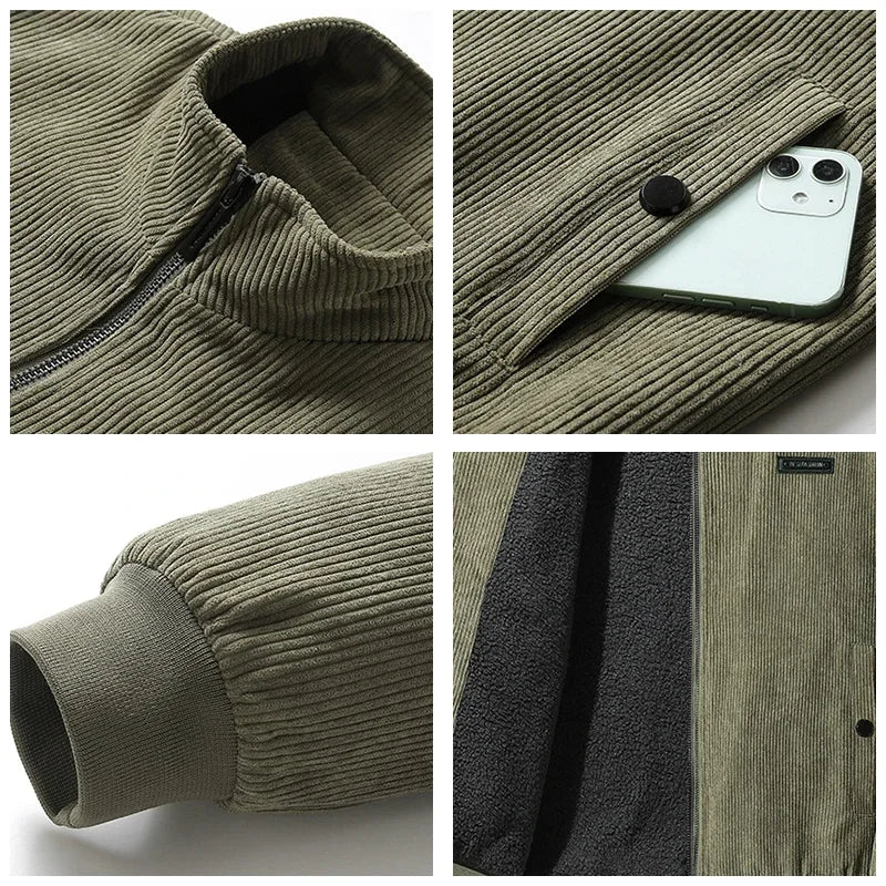 Ivo | Cord Jacket with Fleece Lining