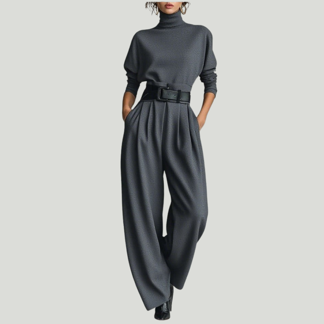Juliet | Turtleneck & Straight Leg Pants Set