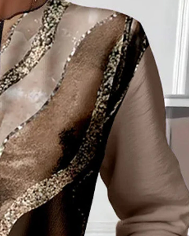 Elise | Half-Zip Sweatshirt With Vintage Print