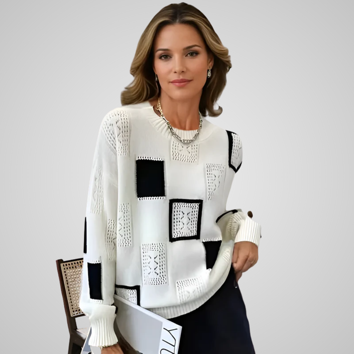 Billy | Chic Geometric Pattern Sweater