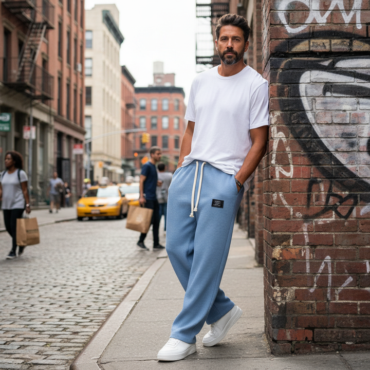 Samuel | Wide Leg Pants with Adjustable Waist