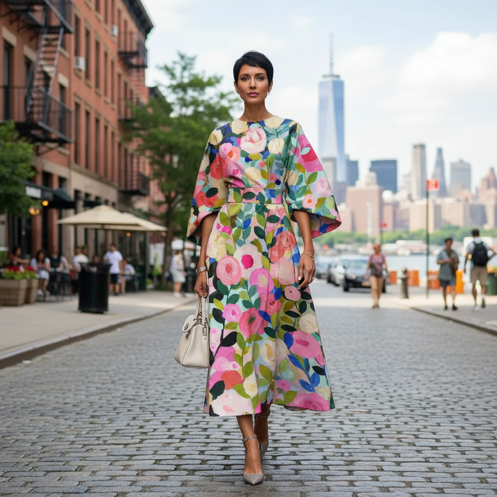 Michelle | Elegant Floral Dress