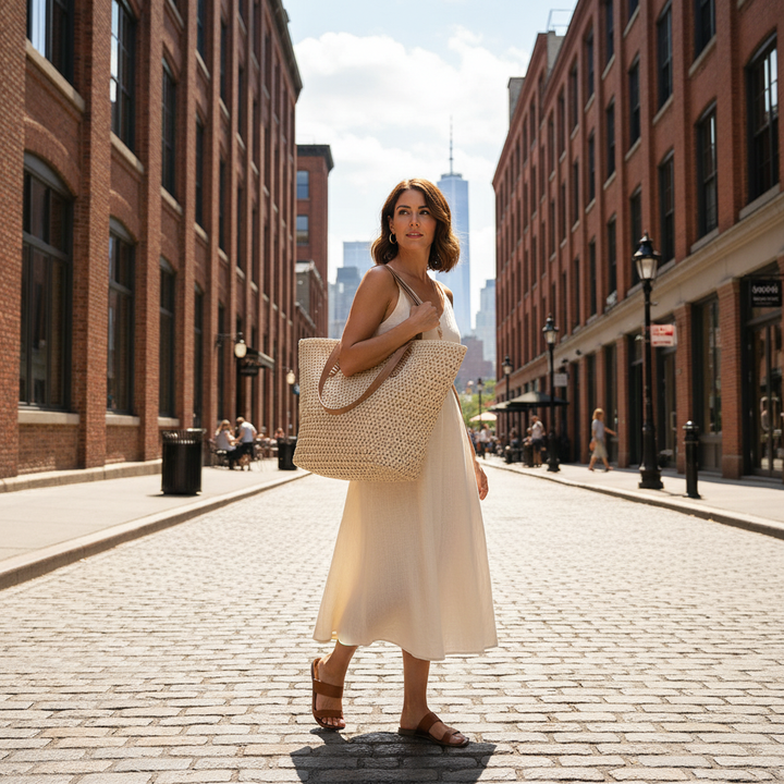Elena | Woven Tote