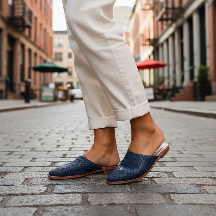 Cleo | Stylish Woven Slip-On Flats