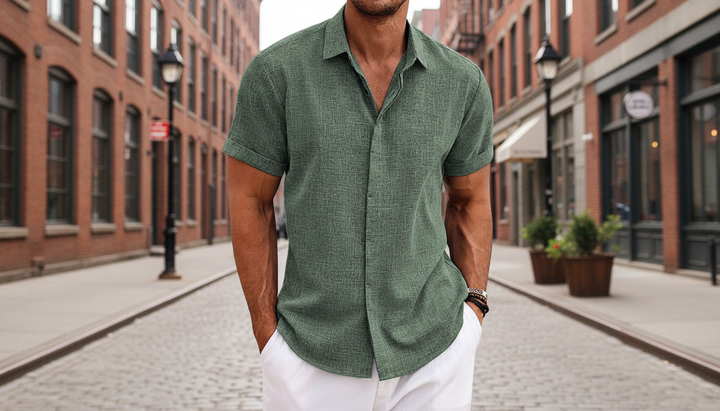 Aleandro | Stylish Casual Short-Sleeve Shirt