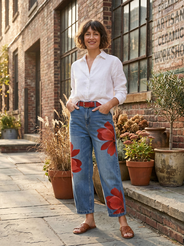 Wilma | Printed Elegant Floral Pants