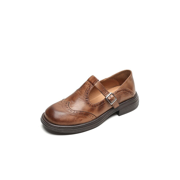 Zoe | Leather Mary Janes