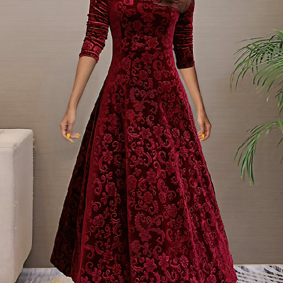 Nancy | Velvet Elegance Dress