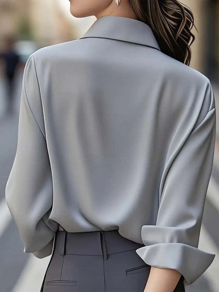 Anjeneth™ | Elegant Long Sleeve Button-Down Shirt