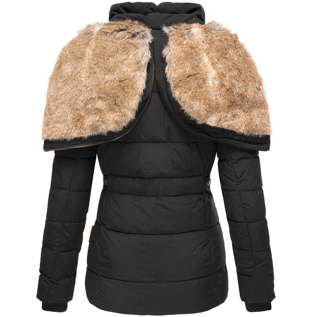 Dianne I Puffer Jacket with Hood and Slim Fit Design