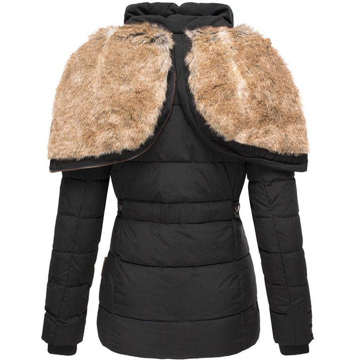 Dianne I Puffer Jacket with Hood and Slim Fit Design