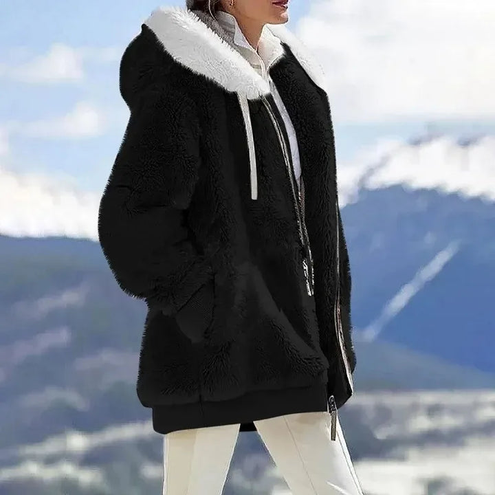 Vivian | Winter Jacket with Hood and Zipper
