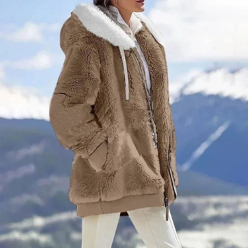 Vivian | Winter Jacket with Hood and Zipper