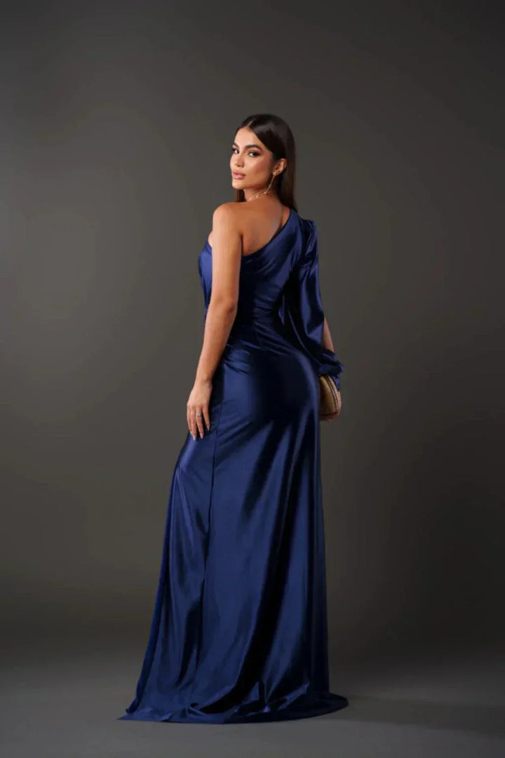 Camila | One-shoulder satin dress