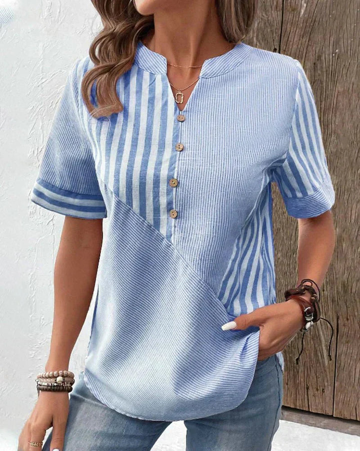 Erin | Soft Striped Blouse