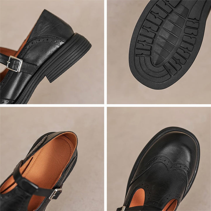 Zoe | Leather Mary Janes