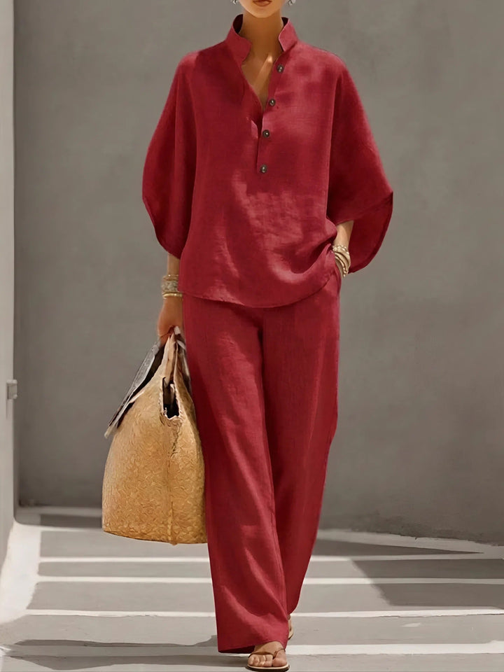 Elena | Linen Cotton Two-Piece Set