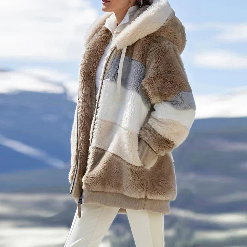Vivian | Winter Jacket with Hood and Zipper