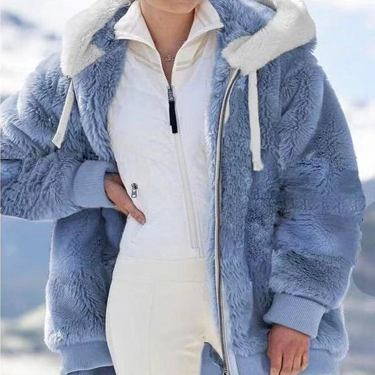 Vivian | Winter Jacket with Hood and Zipper