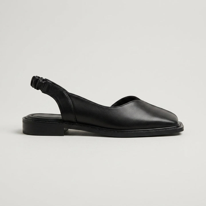 Betty | Square Toe Slingback Sandals with Modern Low Heel
