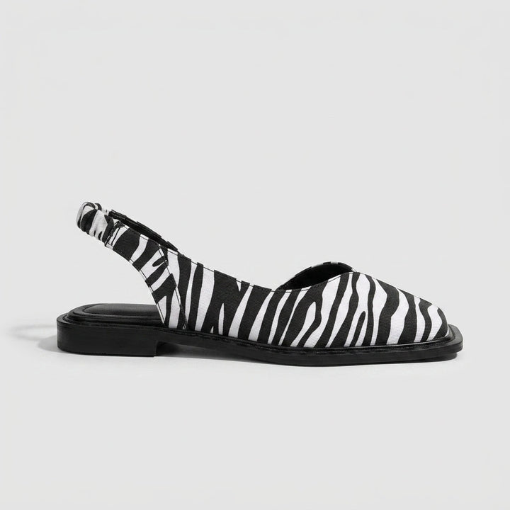 Betty | Square Toe Slingback Sandals with Modern Low Heel
