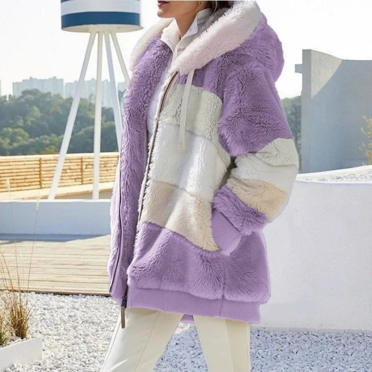 Vivian | Winter Jacket with Hood and Zipper