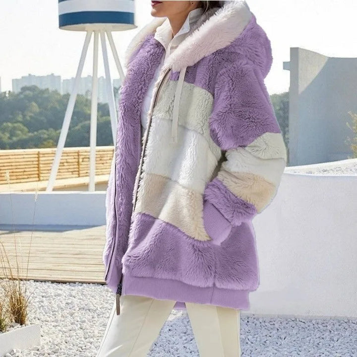 Vivian | Winter Jacket with Hood and Zipper